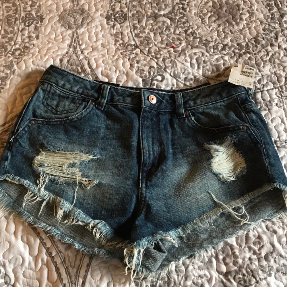 High waisted shorts